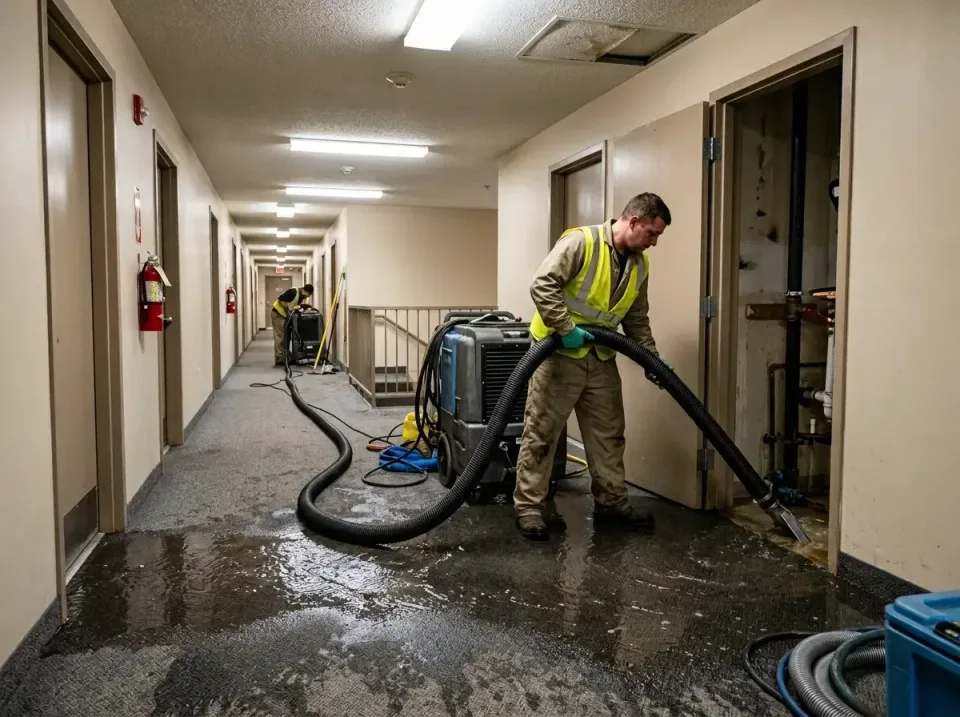 multi-unit-apartment-hallway-f-005 — frequently asked questions, Emergency Burst Pipe Water Extraction & Removal in Todd Cre…